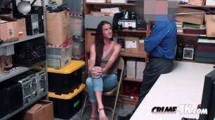 Hot milf Sofie sucks and takes officers big fat cock against the desk