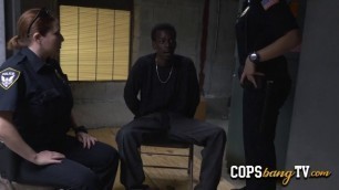 Black thug is taken to milf cops dungeon for the banging of a lifetime