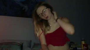 18 y/o milf tries out new toys and gets an anal creampie