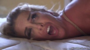 Stunning gagged Milf anal fucked and cummed