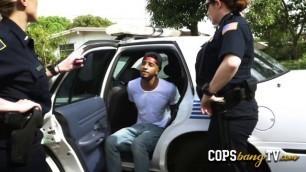 Skinny D gets his dick hard to please perverted milf cops