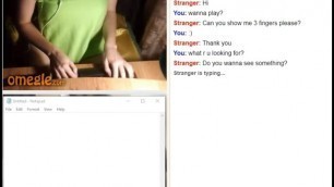 OMEGLE - mature lady with a sexy body makes me cum