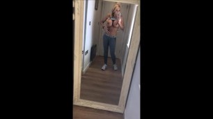 Mirror Monday Gym Selfie Video getting Naked