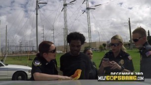 Cops love touching up the big black crime suspect's balls