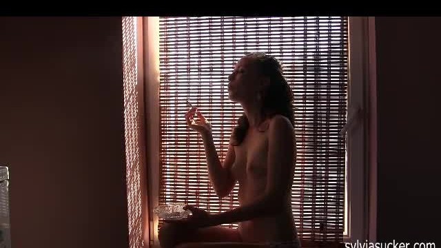Erotic Smoking.Cutie Young MILF Marlboro 100's Smoking-Sylvia Chrystall.