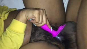 Vibrating Toy Makes My Pussy Cream On Daddy Dick BBC