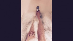 Bathing with bubbles teaser (milf with big tits)