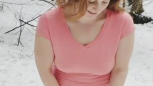 Shy Milf to strip naked and suck cock in a public park: Mindy Sparkle