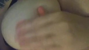 Kik slut playing with her tits