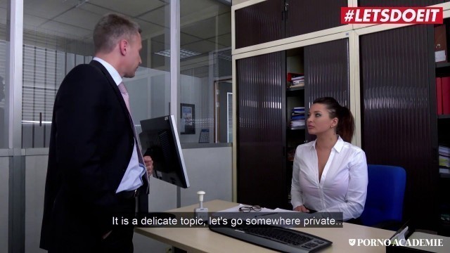 LETSDOEIT - #Anna Polina - Big Ass MILF Sucks Janitor's BBC Than Gets Hot Anal From School Principal