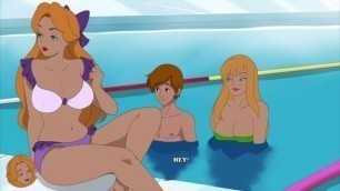 Milftoon Drama - Ex girlfriend gets fucked in the pool behind girlfriend's back ( Gina) 0.33