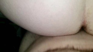 House wife milf bouncing her natural hairy pawg ass off his big fat cock