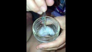 MILF Sucks Thick Nasty Loads Through a Glass Straw #2