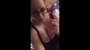 Smoking Hot MILF Smoking and paying with those huge natural tits and pussy!