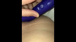 Wife loves her vibrator! She’s so wet!