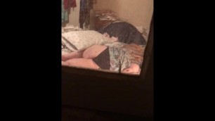 Big white ass milf sleeping