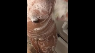 Milf’s soapy shower