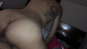 The best Amateur Tattooed Asian Milf Creampie you'll ever see!