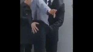 Milf gets molested by security guard at airport